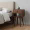 Homeroots 22" Chestnut Solid Wood One Drawer Nightstand 722543 - alternate 2