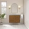 James Martin Vanities Laurent 36" Single Vanity, Honey Oak w/ 3 CM Victorian Silver Silestone Top 545-V36-HNO-3VSL - alternate 5