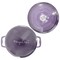 Megachef 2.7 Quart Round Enameled Cast Iron Casserole in Gradient Purple 750124510M - alternate 3