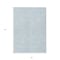 Homeroots 5' X 8' Sky Blue And Ivory Floral Washable Indoor Outdoor Area Rug 594660 - alternate 3