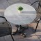 Flash Furniture 31.25" RD Outdoor Tabletop, Gray Faux Concrete, Seamless Surface Technology, 22.75x22.75 Black Base ST-RD31-CMGY-SDAT2222-GG - alternate 7