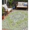 Homeroots 5' X 8' Green Ivory And Brown Oriental Washable Indoor Outdoor Area Rug 600151 - alternate 1