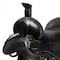 Homeroots 16" Black Metal and Resin Western Horse Saddle Tabletop Sculpture 392469 - alternate 4