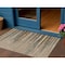 Homeroots 3' X 5' Taupe Copper And Green Striped Washable Indoor Outdoor Area Rug 597295 - alternate 1