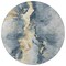 Homeroots 8' Graphite And Gold Round Abstract Washable Indoor Outdoor Area Rug 618504 - alternate 6