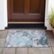 Homeroots 2' X 3' Teal Abstract Washable Non Skid Indoor Outdoor Area Rug 559532 - alternate 3