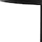 Homeroots 45" Black Solid Wood Mirrored Double Pedestal Base Round Top Dining Table 712148 - alternate 2