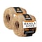Xpose Safety Manila Rope, 1/4 Inch 600ft 3-Strand Natural Fiber Cordage for Crafts & Outdoor Use, 2PK MR14-600-2-X-S - alternate 1