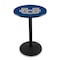 Holland Bar Stool Co 36" Blk Wrinkle Utah State Pub Table, 36" dia. Top L214B3636UtahSt - alternate 1