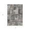 Homeroots 3' X 5' Pewter Khaki And Charcoal Abstract Washable Indoor Outdoor Area Rug 630783 - alternate 4