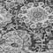 Homeroots 8' Gray And Ash Gray Round Damask Washable Indoor Outdoor Area Rug 609074 - alternate 6