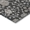 Homeroots 3' X 5' Black Brown And Beige Floral Washable Indoor Outdoor Area Rug 605413 - alternate 4