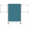 Ghent Nexus Partition, Mobile 2-Sided Fabric Bulletin Board, 65''H x 46''W, Teal NEX224FFP-97 - alternate 2