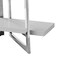 Homeroots 69" Light Gray Stainless Steel Four Tier Etagere Bookcase 544731 - alternate 6