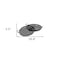 Homeroots Set of Two Black Round Metal Indoor Outdoor Tray With Handles 376053 - alternate 4