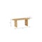Homeroots 79" Natural Solid Wood Double Pedestal Base Oval Dining Table 712154 - alternate 4