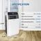 Edendirect 10,000 BTU Portable Air Conditioner Cools 300 sq. ft. Dehumidifier, 3 Fan Speeds & Smart Control ZR-SPF1-10CWF - alternate 3