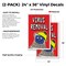 Signmission Virus Removal, Vinyl Decals Only 24 Inch x 36 Inch, Vinyl Decal, 2PK DSB-2436-2PACK-Virus Removal - alternate 2
