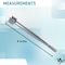 A2Z Scilab Lab Paddle Forceps with Wide Square Smooth Pads Stainless Steel Lab Tweezers - 8 inches A2Z-ZR1142 - alternate 4