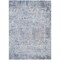 Homeroots 5' X 8' Sky Blue Charcoal And Ivory Abstract Washable Indoor Outdoor Area Rug 604554 - alternate 3