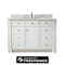 James Martin Vanities 48" S Vanity, Bright White w/Ethereal Noctis Top w/FreePower Wireless Charger 157-V48-BW-FENC - alternate 1