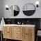 Apollo Tile Black 2x12 Eastern Black Marble Polished Chair Rail Tile Trim 1.67 sqft/case, 10PK APLMTX882PA - alternate 3