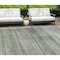 Homeroots 9' X 12' Artichoke Green Purple And Fern Green Striped Washable Indoor Outdoor Area Rug 588044 - alternate 1