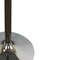 Homeroots 36" Black and Silver Wood and Metal Pedestal Base Round Top Dining Table 555181 - alternate 3