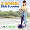 Lifemaster Kids 3-Wheel Scooter with Foldable Seat, LED Wheels, Adjustable Handlebar, Indoor/Outdoor Purple LIFMS47 - alternate 4