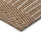 Homeroots 8' Brown And Beige Round Geometric Washable Indoor Outdoor Area Rug 596964 - alternate 8