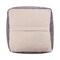 Homeroots 18" Gray Chenille Cube Pouf Ottoman 534105 - alternate 6