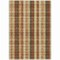 Homeroots 3' X 5' Wheat Ivory And Brown Plaid Washable Indoor Outdoor Area Rug 614023 - alternate 1