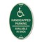 Signmission Handicapped Parking Available in Back with Gr, 12 In X 18 In Architectural, Heavy Gauge Aluminum A-OV-G-1218-23911 - alternate 1