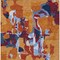 Homeroots 3' X 5' Copper Gray And Burgundy Abstract Washable Indoor Outdoor Area Rug 599550 - alternate 5