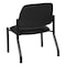 Office Star Products Big and Tall Armless Guest Chair in Dillon Black fabric with Sturdy Black Metal Frame 55054B-R107 - alternate 6