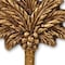 Homeroots 4in Antiqued Gold Cast Iron Palm Tree Wall Hook 724071 - alternate 4