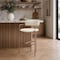 Manhattan Comfort Serene Metal Upholstered Counter Stool in Alabaster CS1884-CR - alternate 4