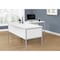 Monarch Specialties Computer Desk, 23.5 in D X 30 in W X Particle Board, Hollow-Core, Laminate, Mdf, Metal, Plastic, White I 7726 - alternate 1
