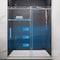 Anzzi 60in Reversible Frameless Sliding Deco-Glass Shower Door w/ Soft-Close System Brushed Nickel Finish SD-AZ20-02BN - alternate 6