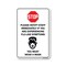 Signmission PSA Stop Notify Staff If Are Experiencing Flu-like Symptoms 24in X 18in Rigid Plastic, P-1824-25440 OS-NS-P-1824-25440 - alternate 1