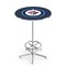 Holland Bar Stool Co 42" Chrome Winnipeg Jets Pub Table, 36" dia. Top L216C4236WinJet - alternate 1