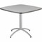 Iceberg CafeWorks Cafe/Breakroom Table, Gray Top, Silver Frame, 36 in W x 36 in L x 30 in H 65617 - alternate 1