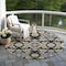 Homeroots 8' Black Gray And Brown Round Oriental Washable Indoor Outdoor Area Rug 597664 - alternate 5