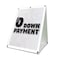 Signmission $0 Down Payment, 36 Inch x 24 Inch A-frame Yard Sign, Coroplast Yard Sign SBC-2436-30332 - alternate 1