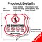 Signmission No Soliciting Shield Sign No Politics Ma, 6 inch X 6 inch, Plastic Sign, 2PK SHI-P-2PACK-6-403 - alternate 4