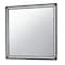 Homeroots 37" Black Faux Crystal And Wood Dresser Mount Framed Mirror 564638 - alternate 3