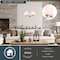 Vaxcel Park Ridge 5-Light Chandelier, Champagne Gold, Frosted White Glass, 21-In. Wide H0325 - alternate 5
