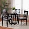 Baxton Studio Alena Modern Grey Fabric and Dark Brown Finished Wood 5-Piece Dining Set 255-9402-10898-ZORO - alternate 8
