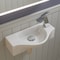 Alfi Brand ALFI brand ABC114 White 18" Small Wall Mounted Ceramic Sink with Faucet Hole ABC114 - alternate 1