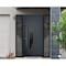 Vdomdoors Steel Door Deux 6501 Anthracite 2 Sidelight Exterior Windows Stainless Inserts Single Modern Painte DEUX6501EXD-BLK-W14+36+14 x H80-Left-hand Inswing - alternate 4